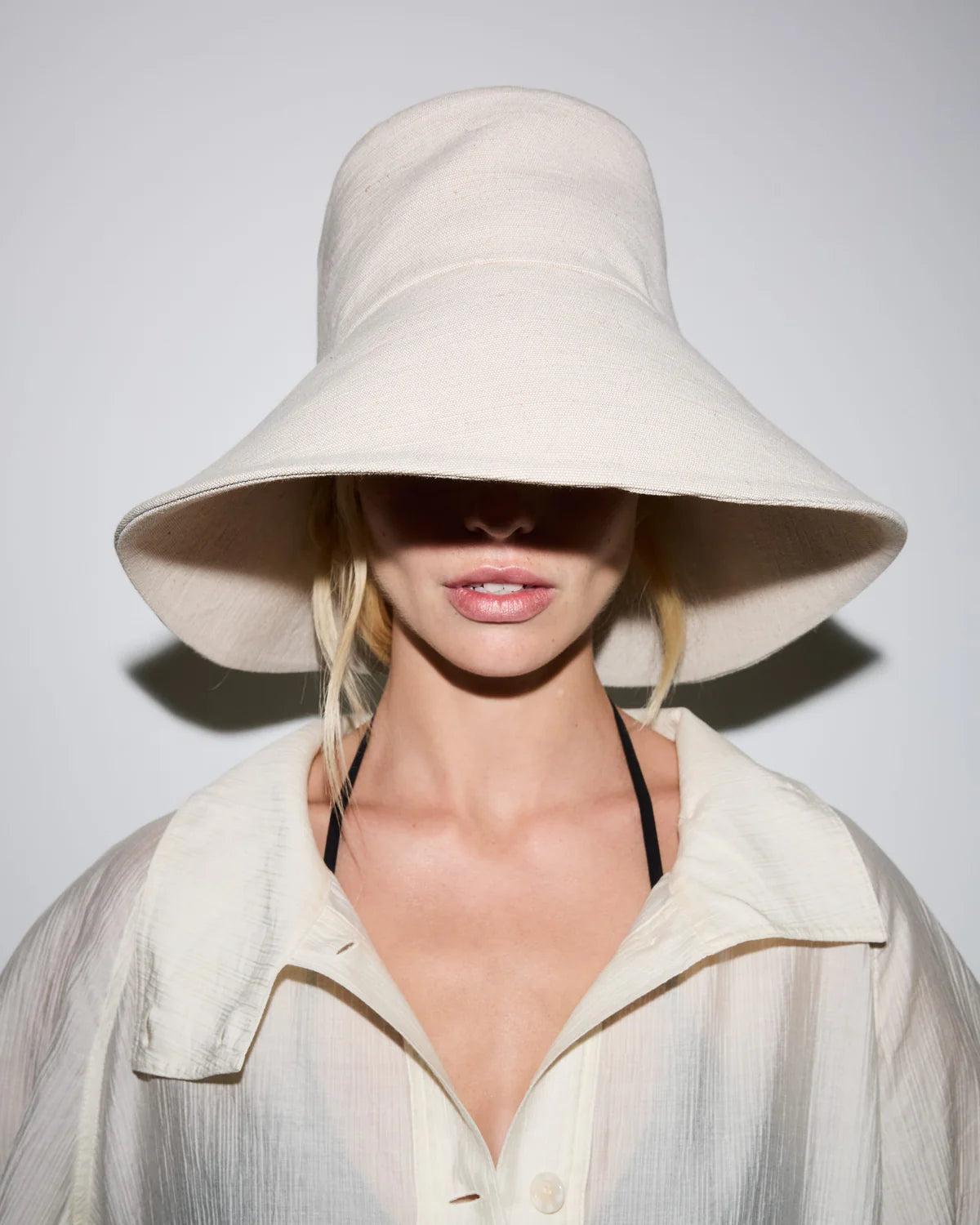 Janessa Leone Walker Hat Natural Canvas