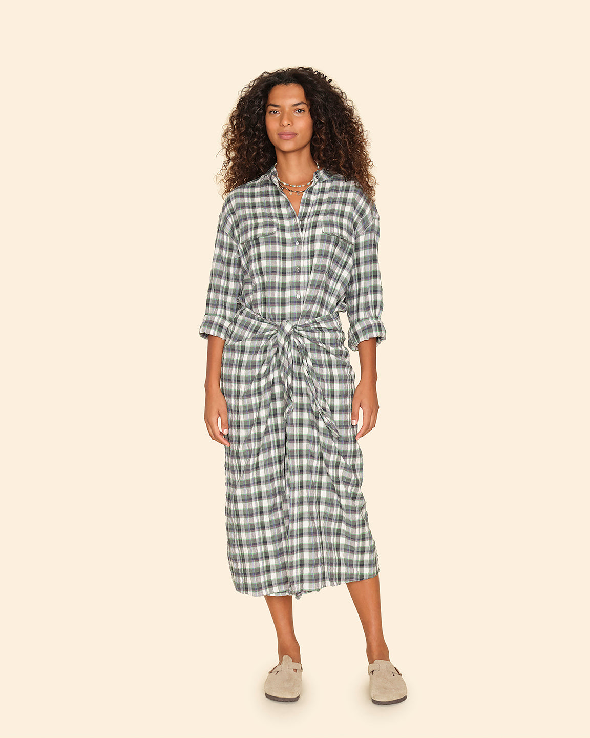 Xirena Alanis Dress in Green Brook