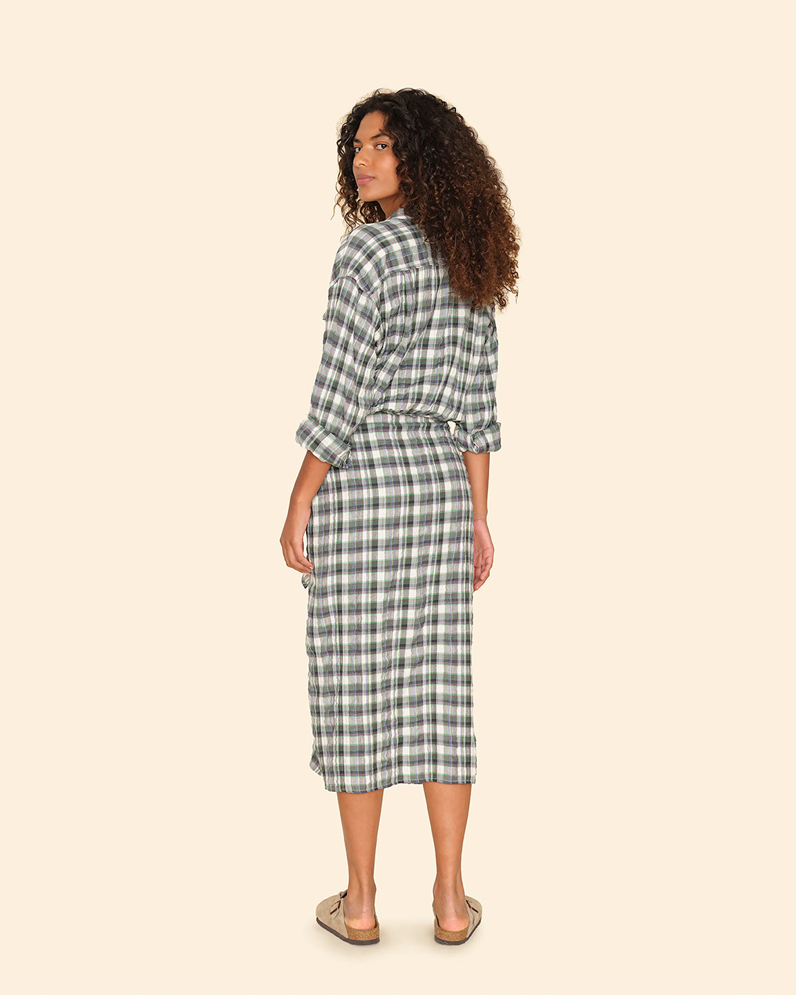 XIRENA Alanis Dress in Green Brook L
