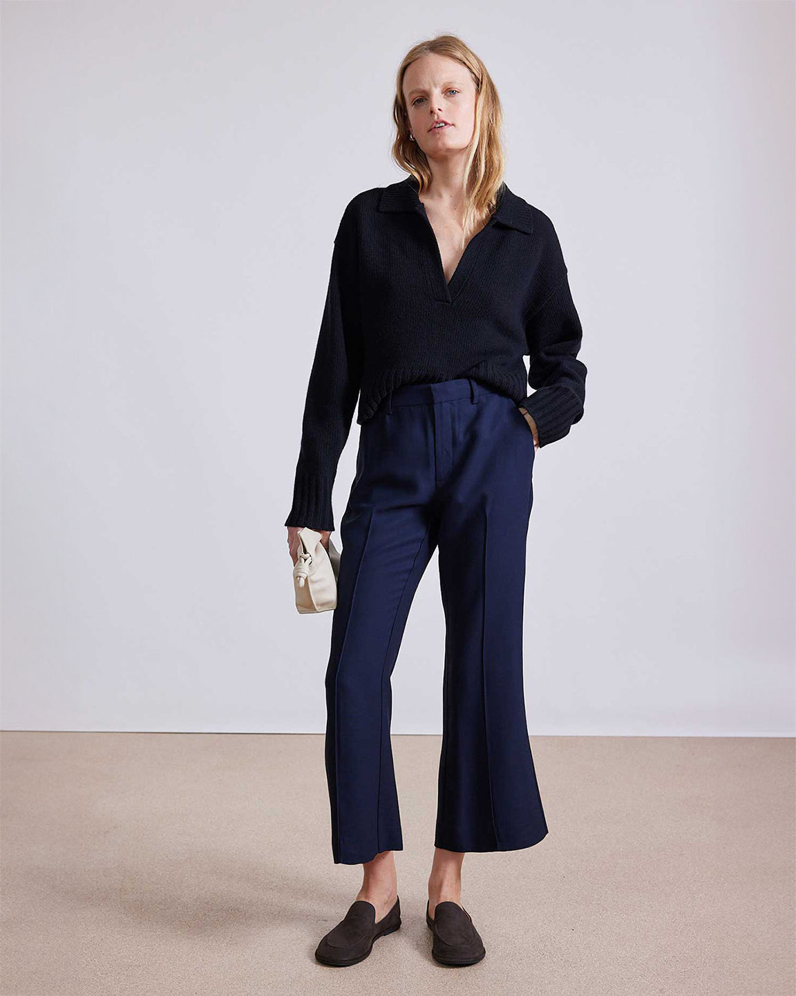 Apiece Apart Rene Flare Trouser in Midnight