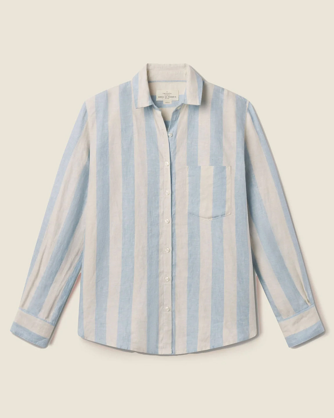 Trovata Blake Oversized Shirt in Seaside Stripe
