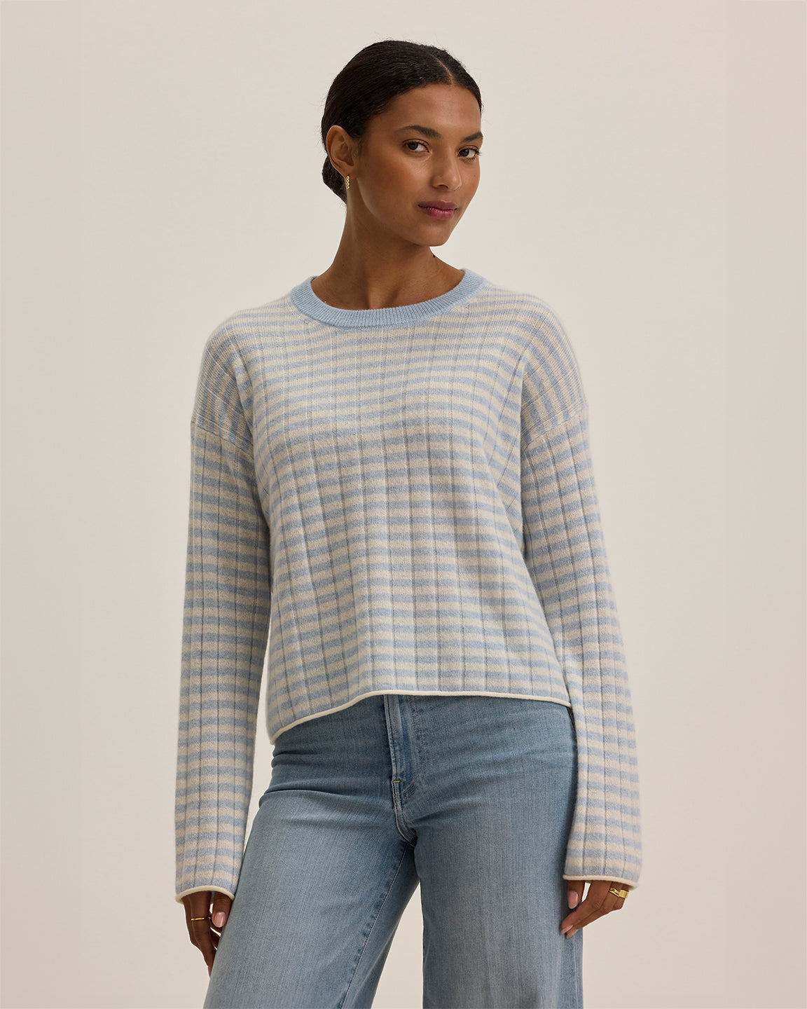 velvet by Graham and Spencer Monica Top in Ice/Ecru