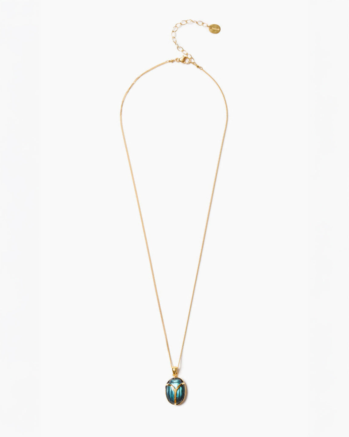 Chan Luu Scarab Pendant Necklace Labradorite