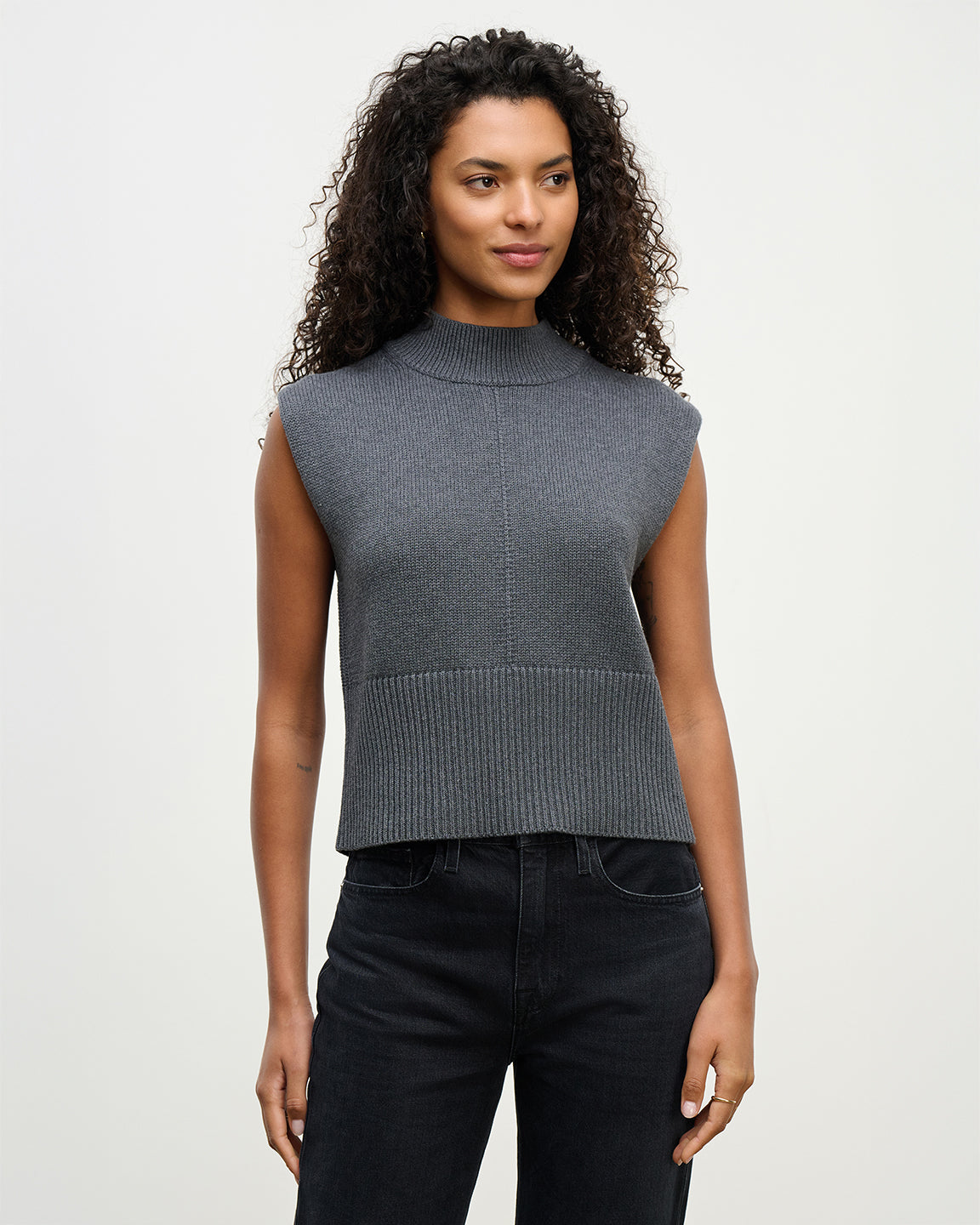 velvet by Graham and Spencer Electra top in Medium Heather Grey