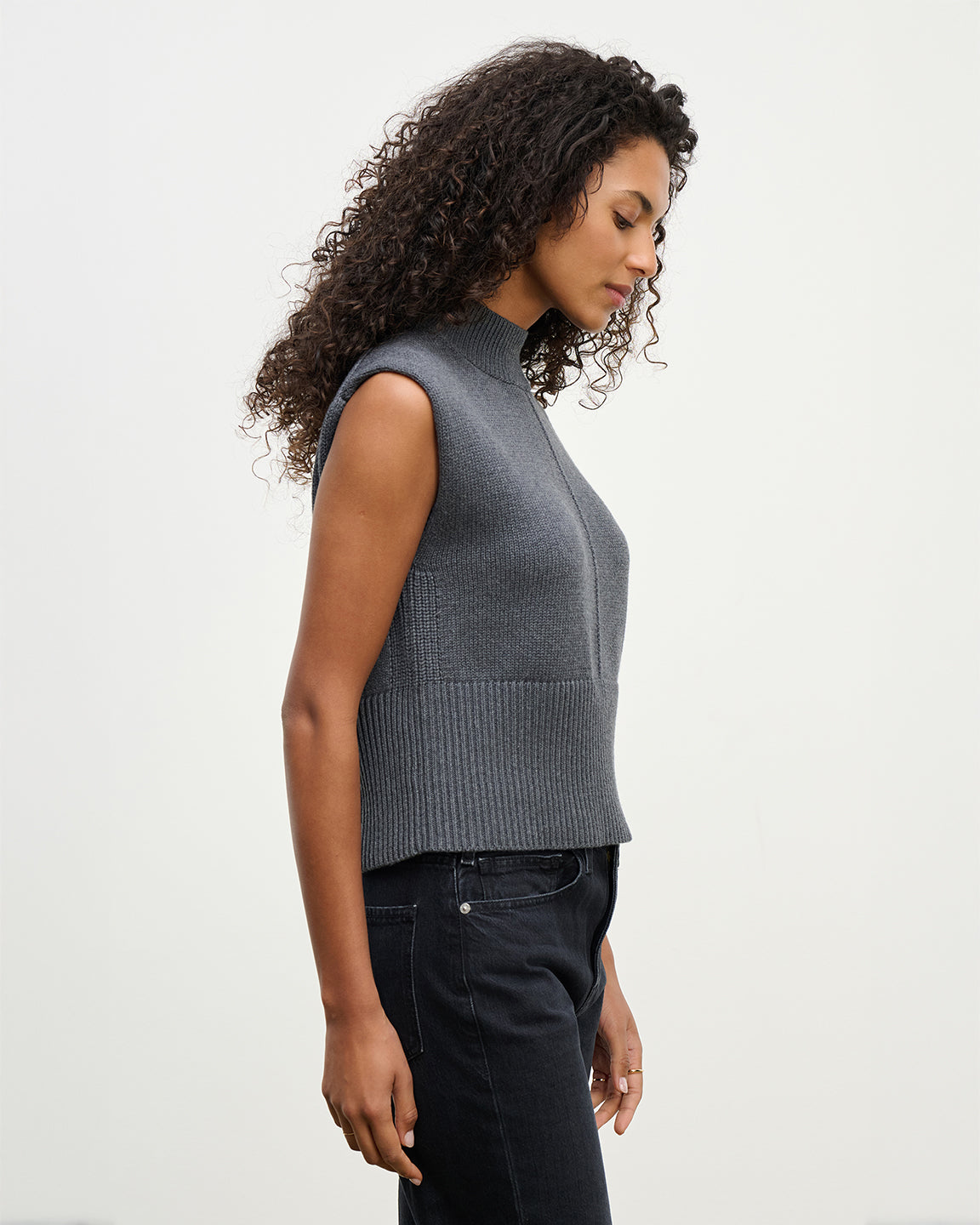 velvet by Graham and Spencer Electra top in Medium Heather Grey