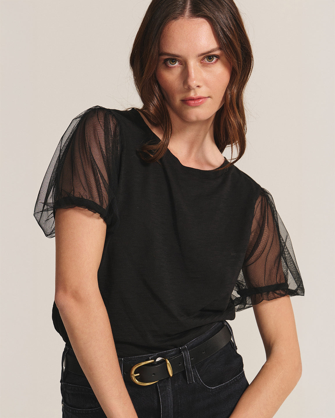 Velvet By Graham And Spencer Justine Top In Black