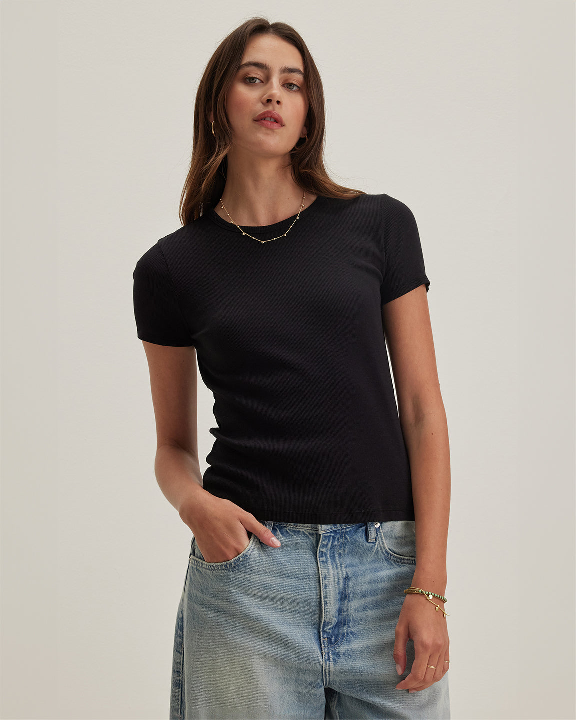 velvet by Graham and Spencer Brenny Top in Black