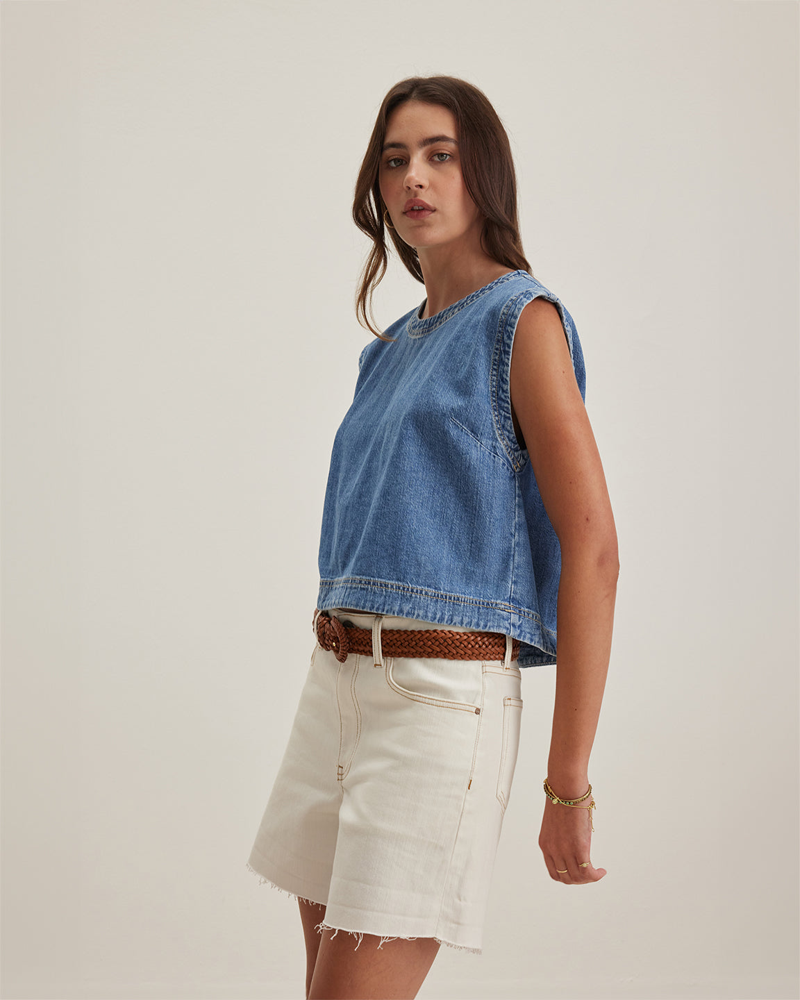 velvet by Graham and Spencer Loren Top in Indigo