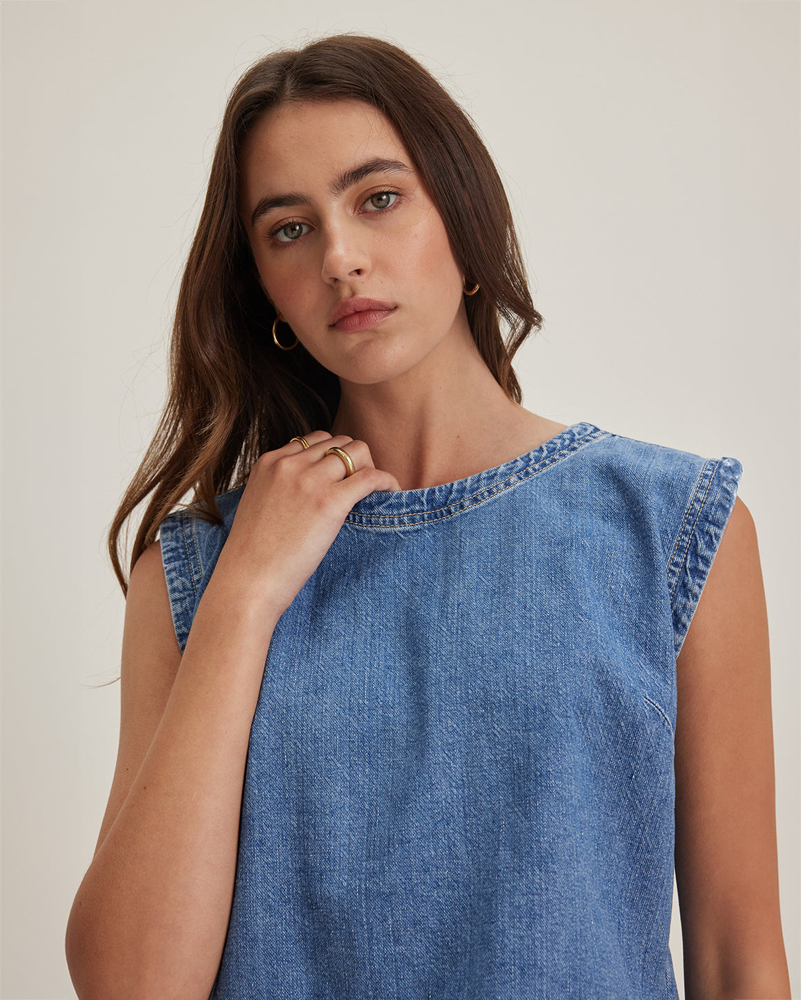 velvet by Graham and Spencer Loren Top in Indigo
