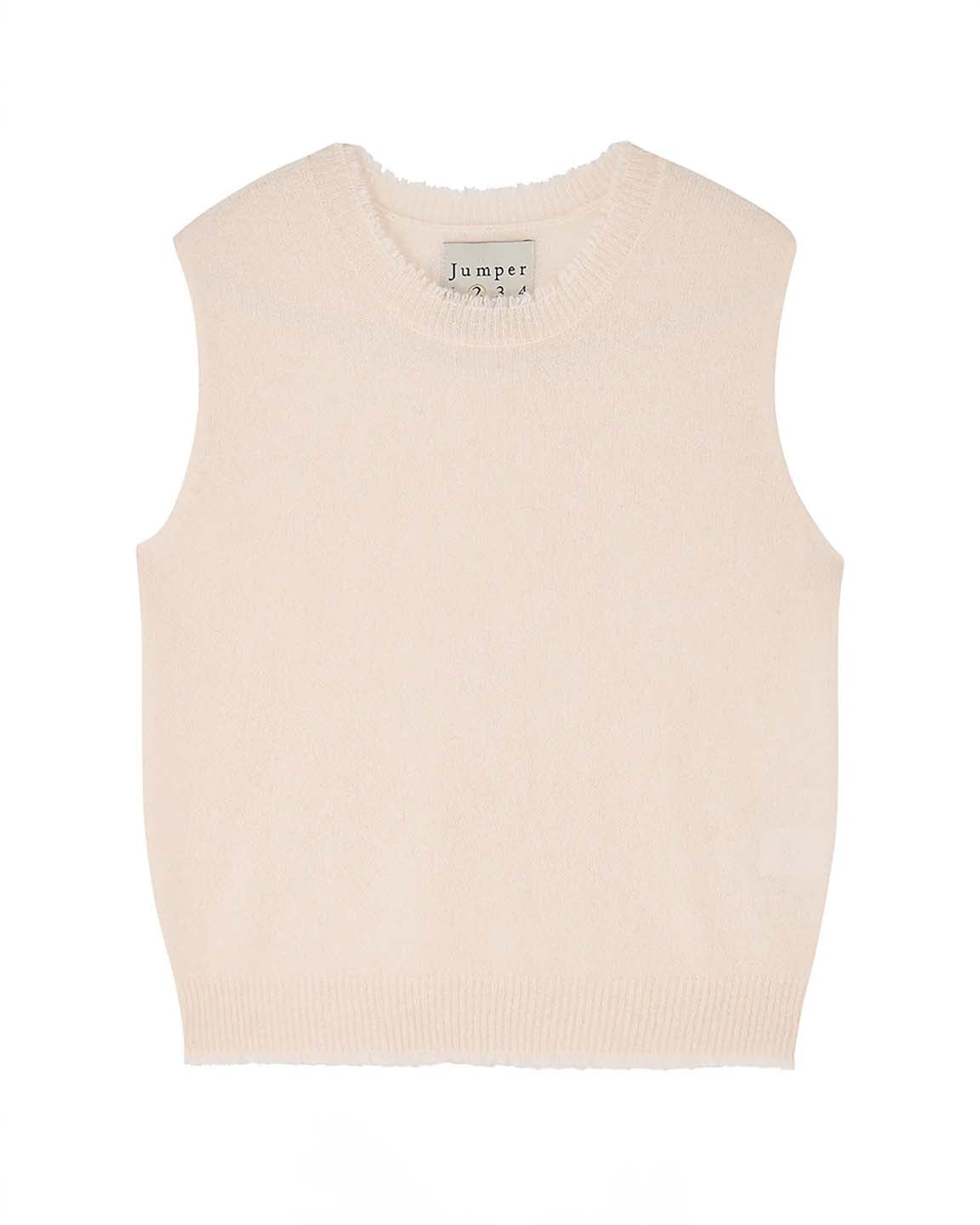 Jumper 1234 Distressed Tank in Cream