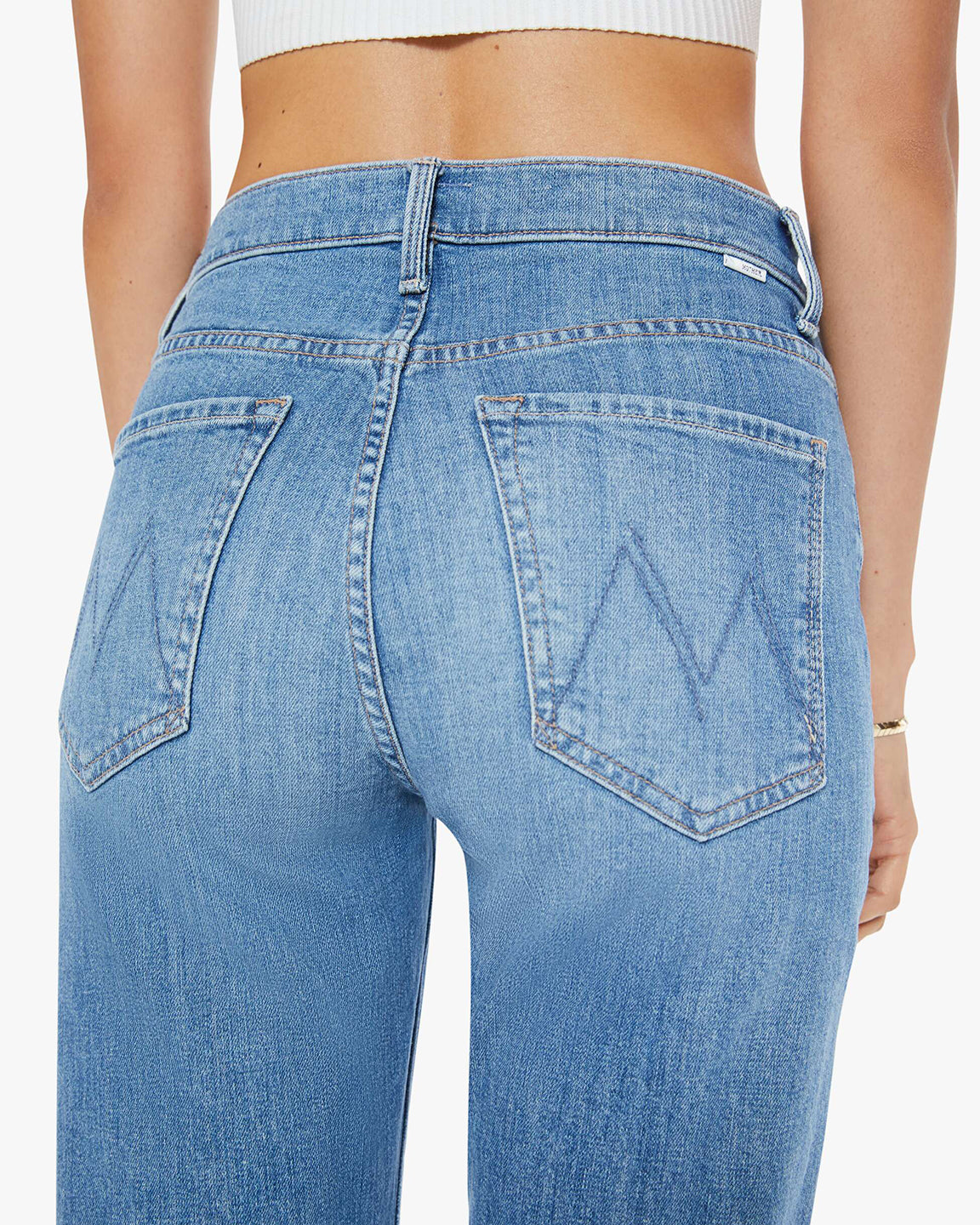 Mother The Ditcher Zip Crop in Boogie Down