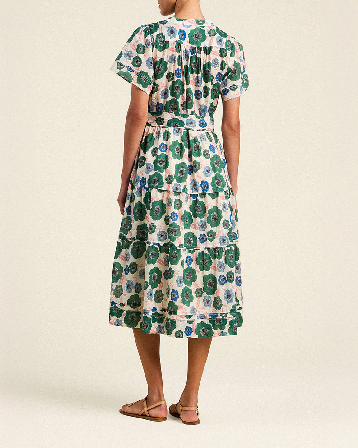 Trovata Birds of Paradis Luana Dress Greenhouse Bloom