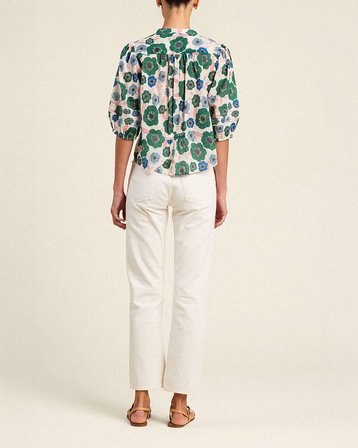 Trovata Birds of Paradis Loren Blouse Greenhouse Bloom