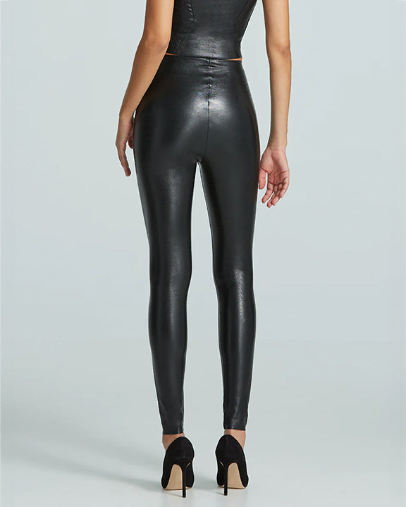 Commando Faux Leather Legging in Black
