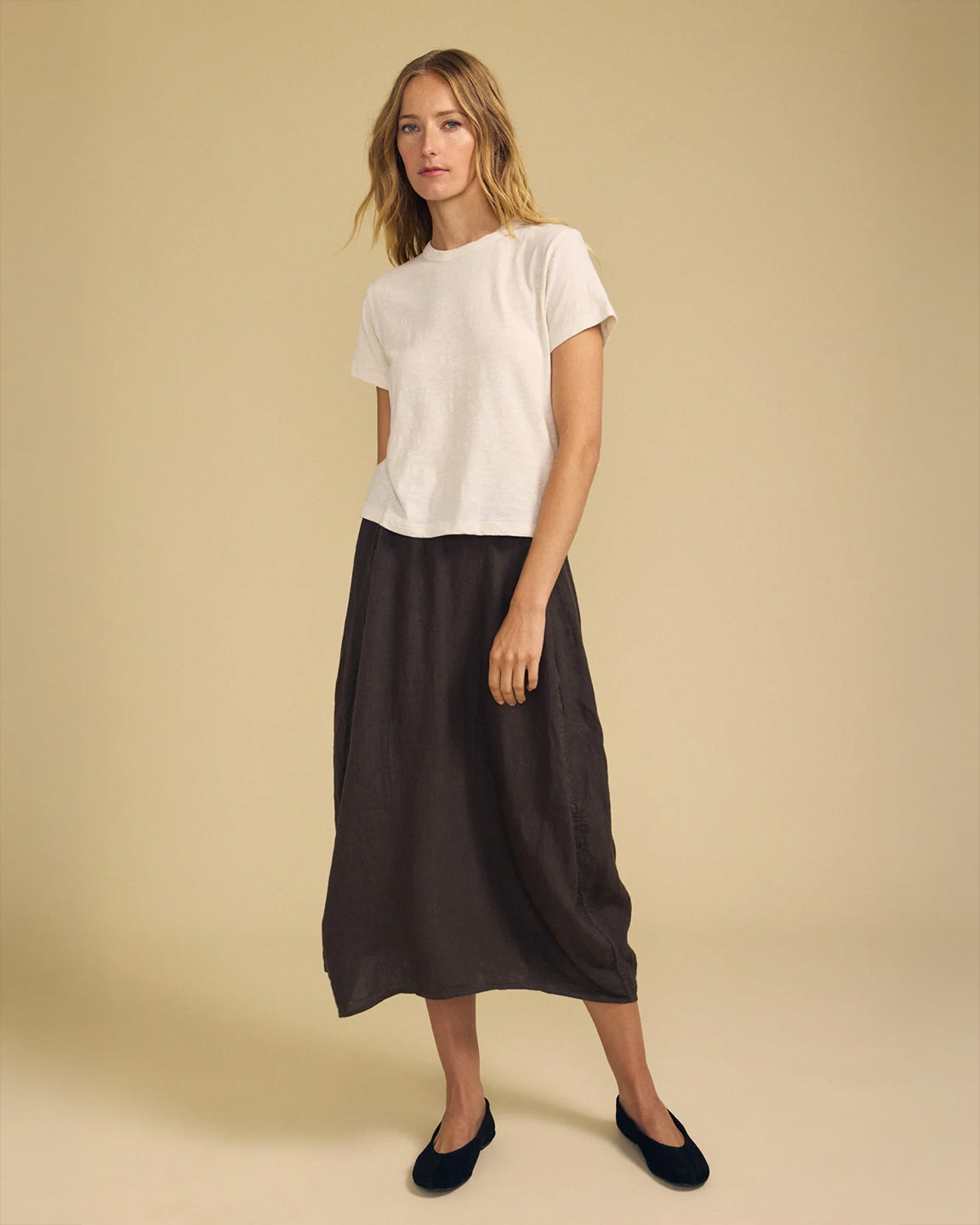 velvet by Graham & Spencer Fae Skirt in Mole