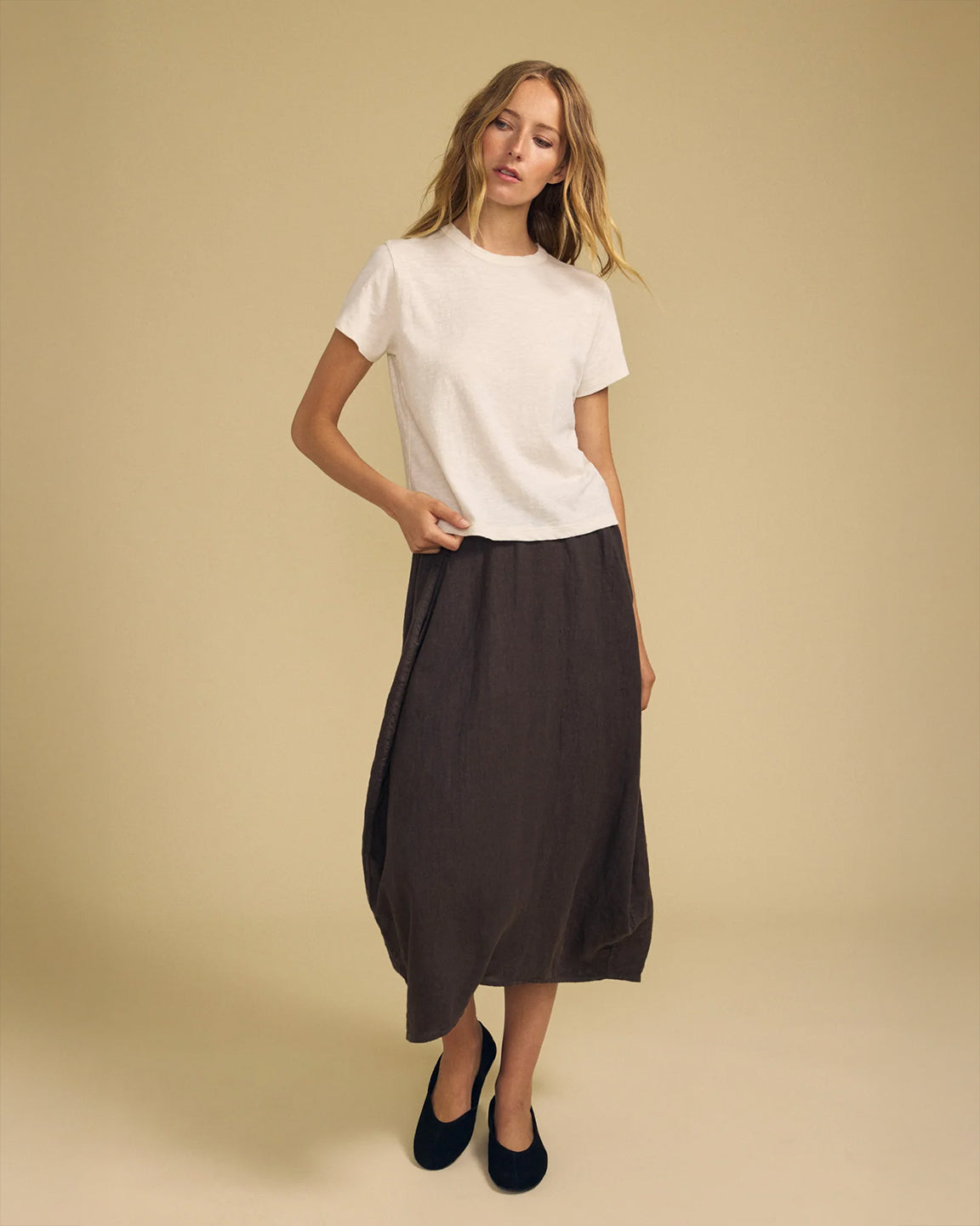 velvet by Graham & Spencer Fae Skirt in Mole