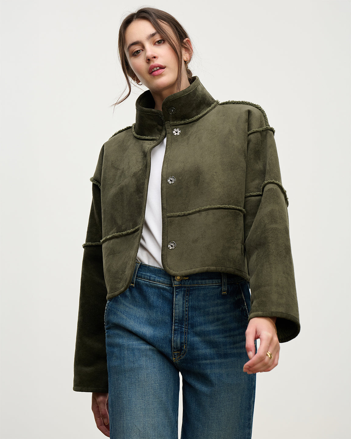 velvet by Graham and Spencer Kelly Coat in Army