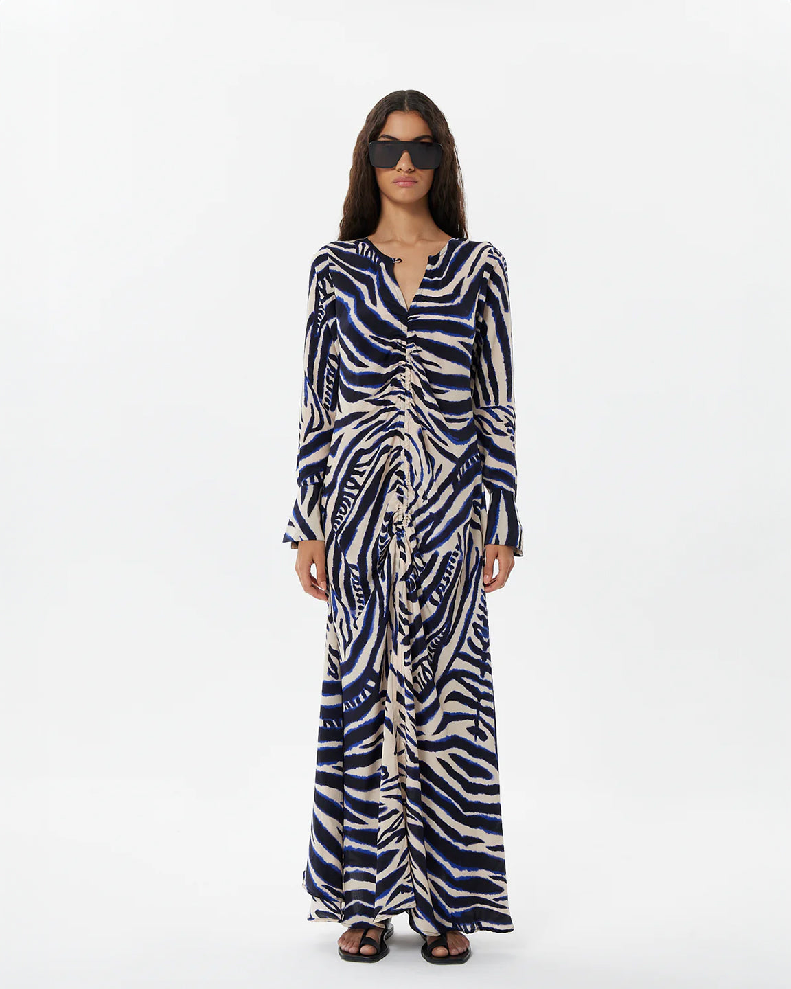 Maria Cher Casares Anouk Long Dress in Wild Ecru