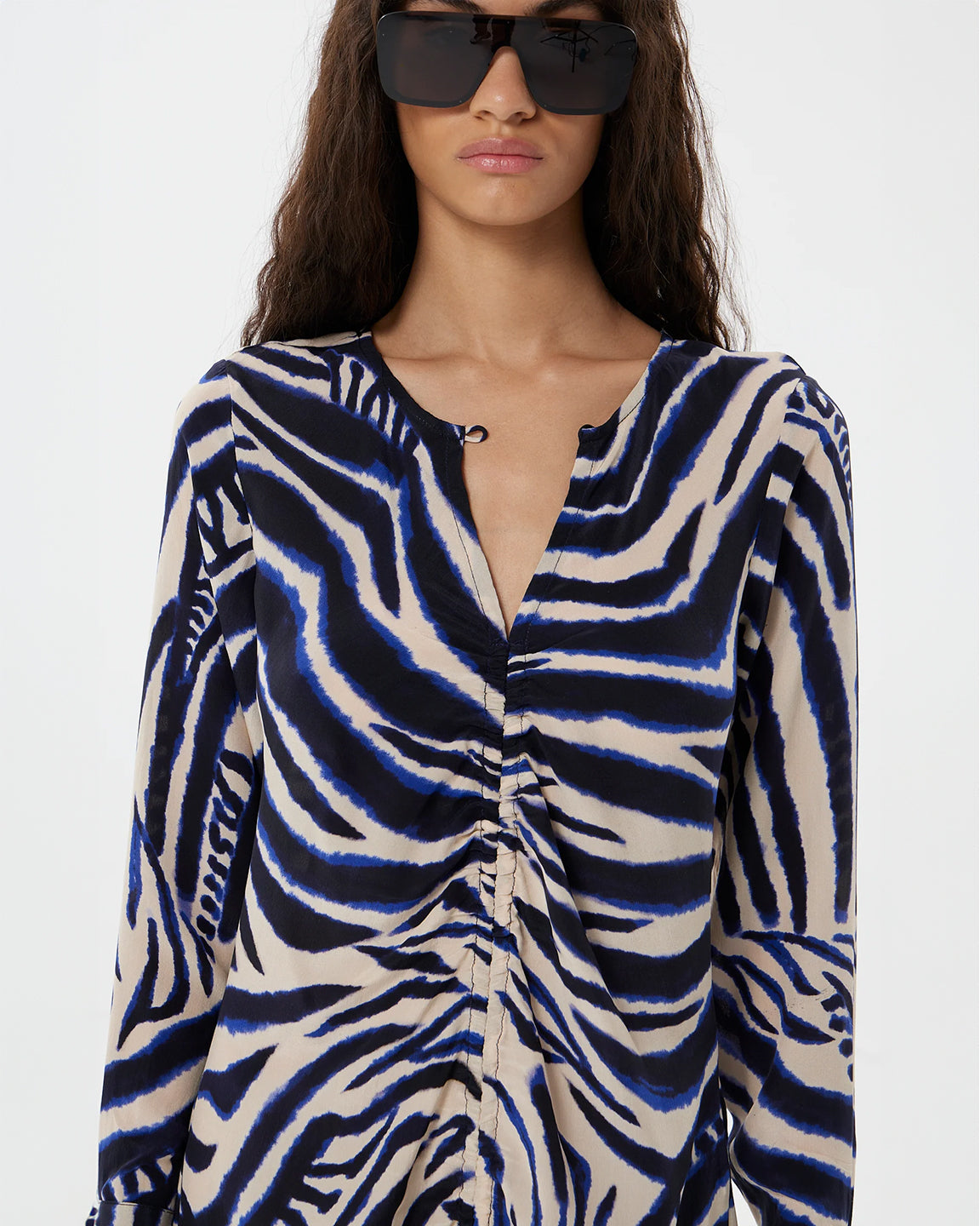 Maria Cher Casares Anouk Long Dress in Wild Ecru