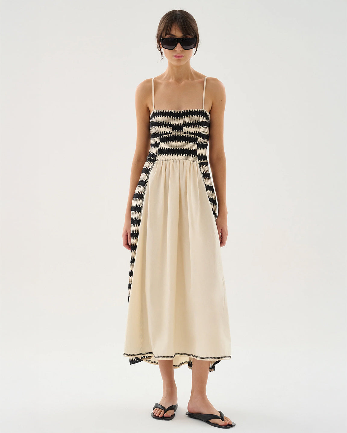 Maria Cher Abasto Carmy Midi Dress in Black | two birds Maria Cher Abasto Carmy Midi Dress in Black | two birds