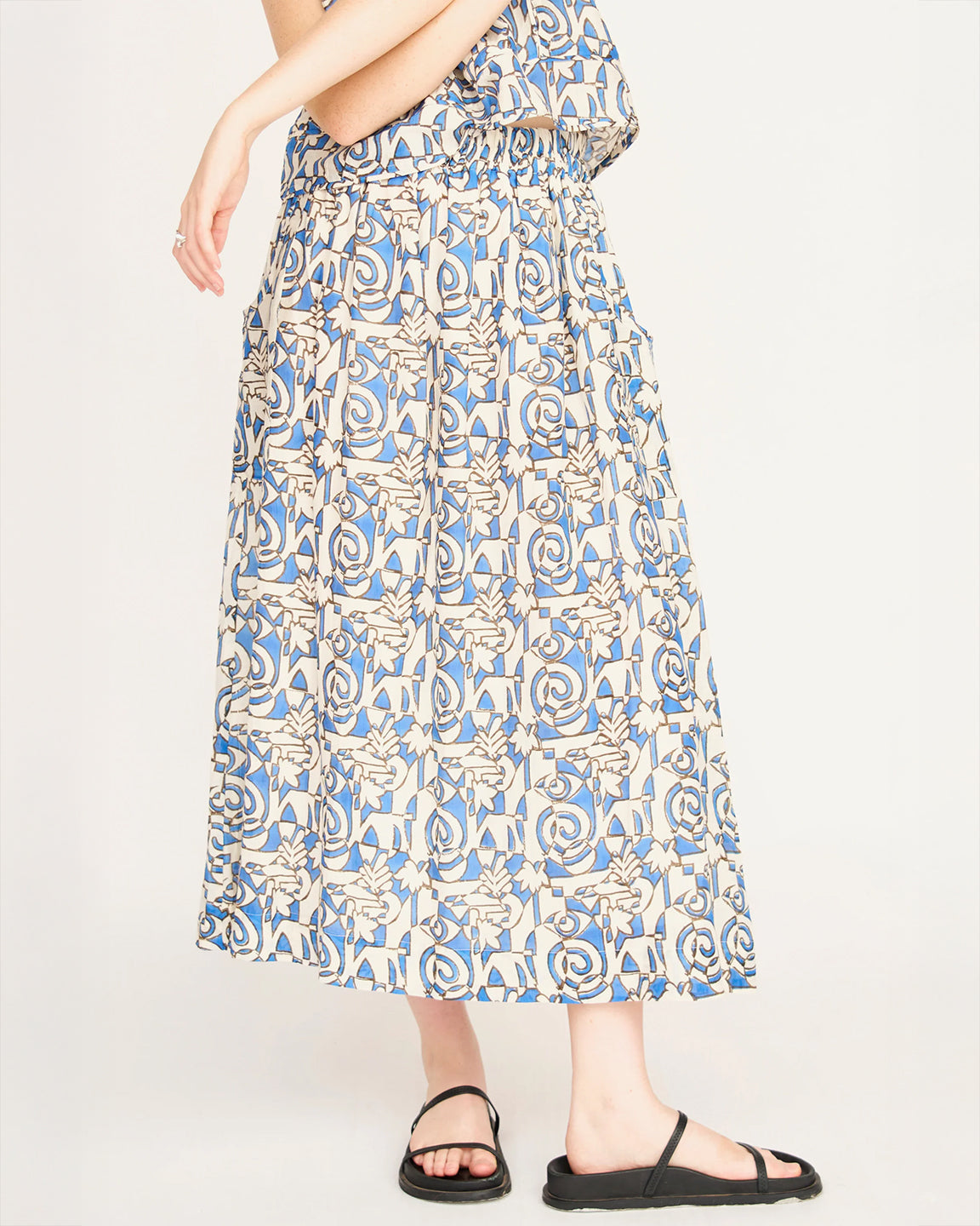 Mirth Verona Skirt in Blue Heka