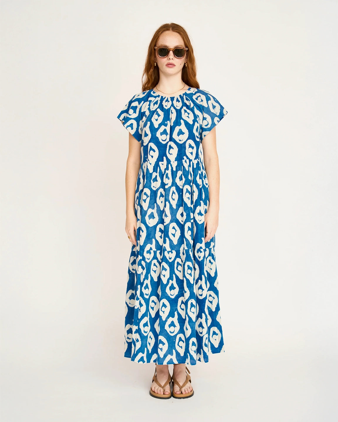 Mirth Vienna Maxi Dress in Indigo Oyster