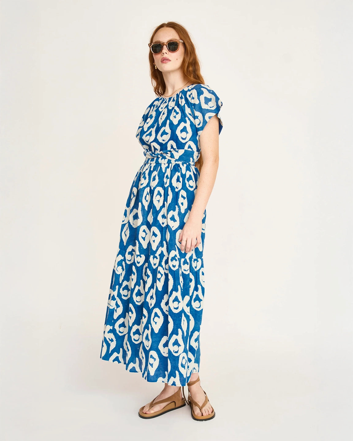 Mirth Vienna Maxi Dress in Indigo Oyster