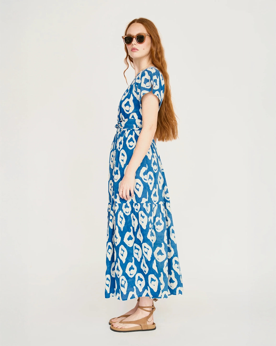 Mirth Vienna Maxi Dress in Indigo Oyster