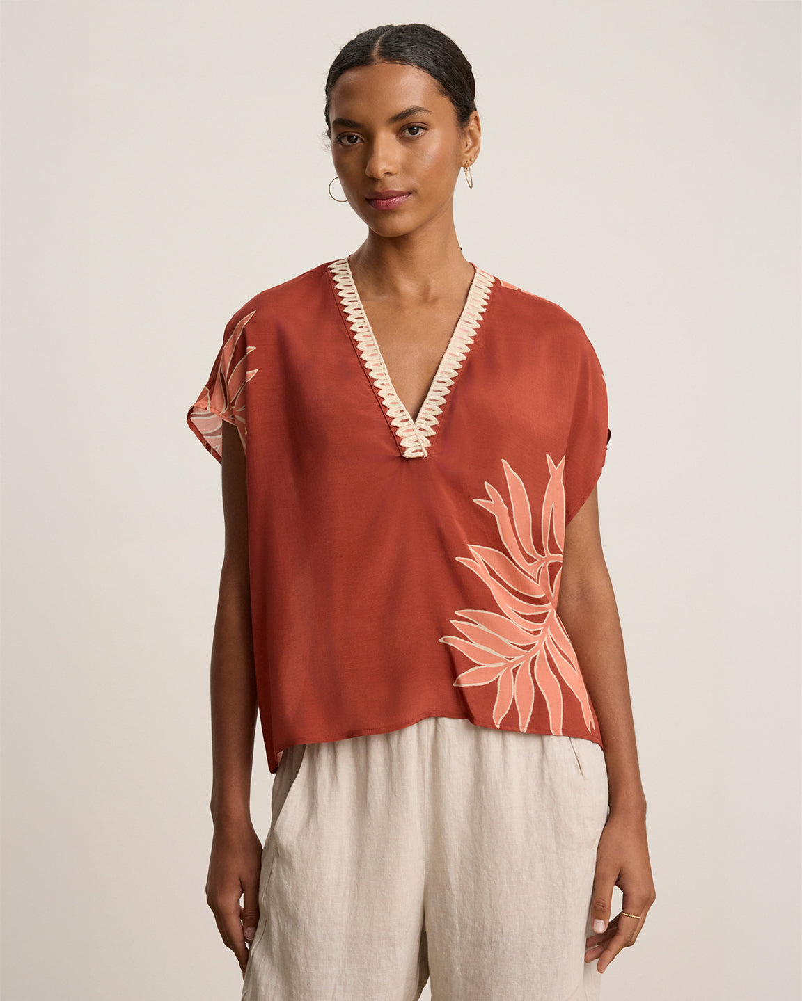 velvet by Graham and Spencer Naomi Top in Cedar