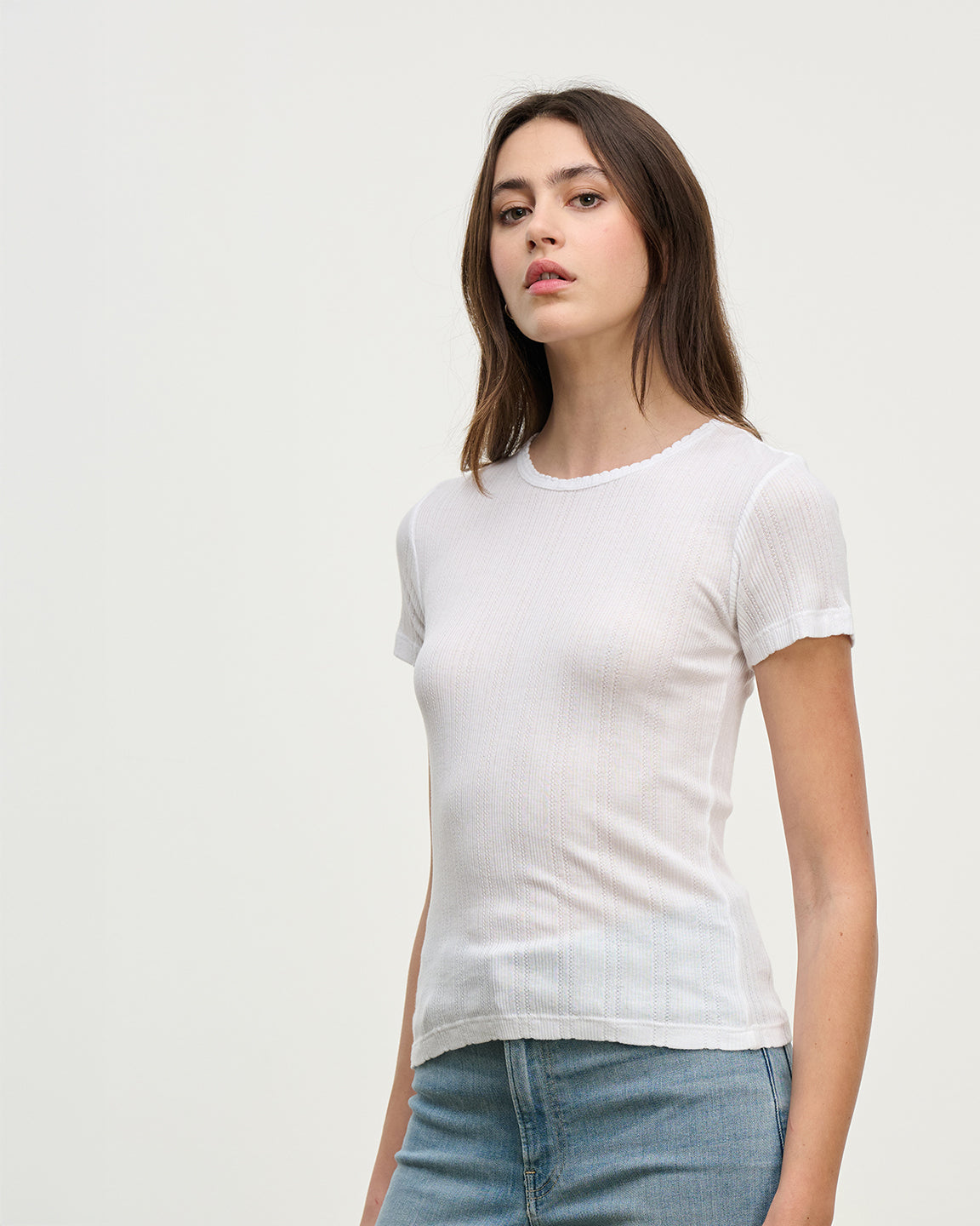 velvet by Graham and Spencer Enati Tee in Ecru