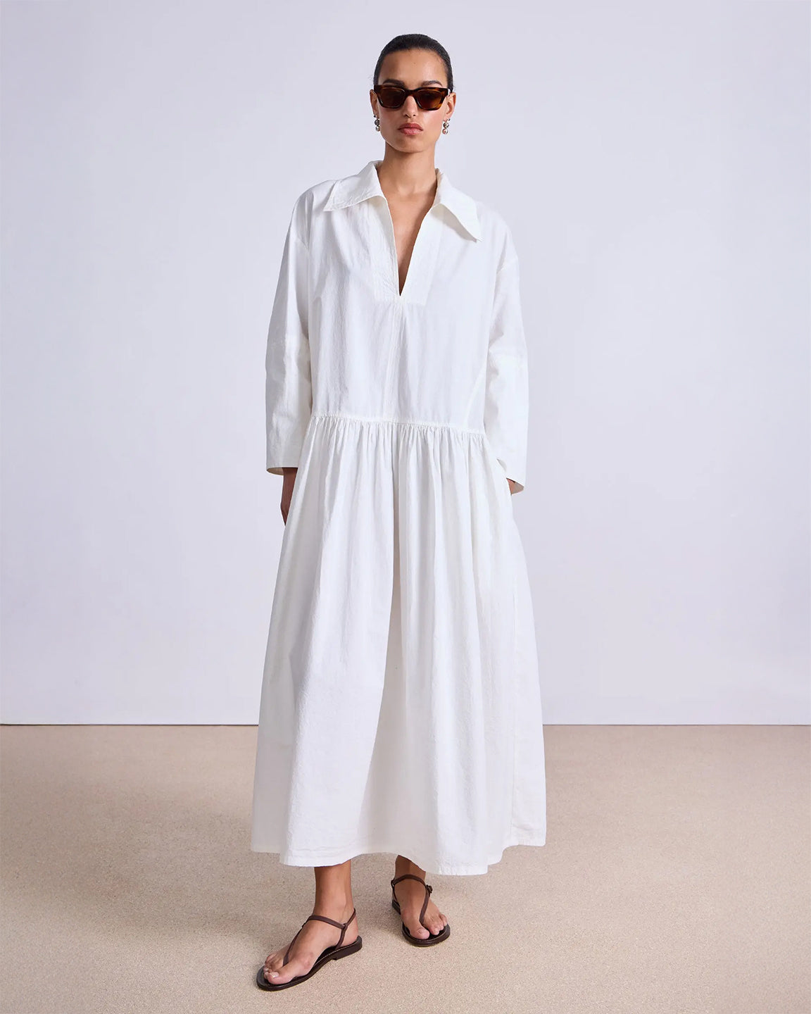 Apiece Apart Romana Maxi In Cream