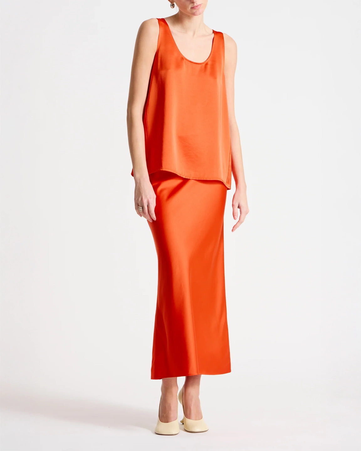 Saint Art Isola Scoopneck Tank in Mandarin