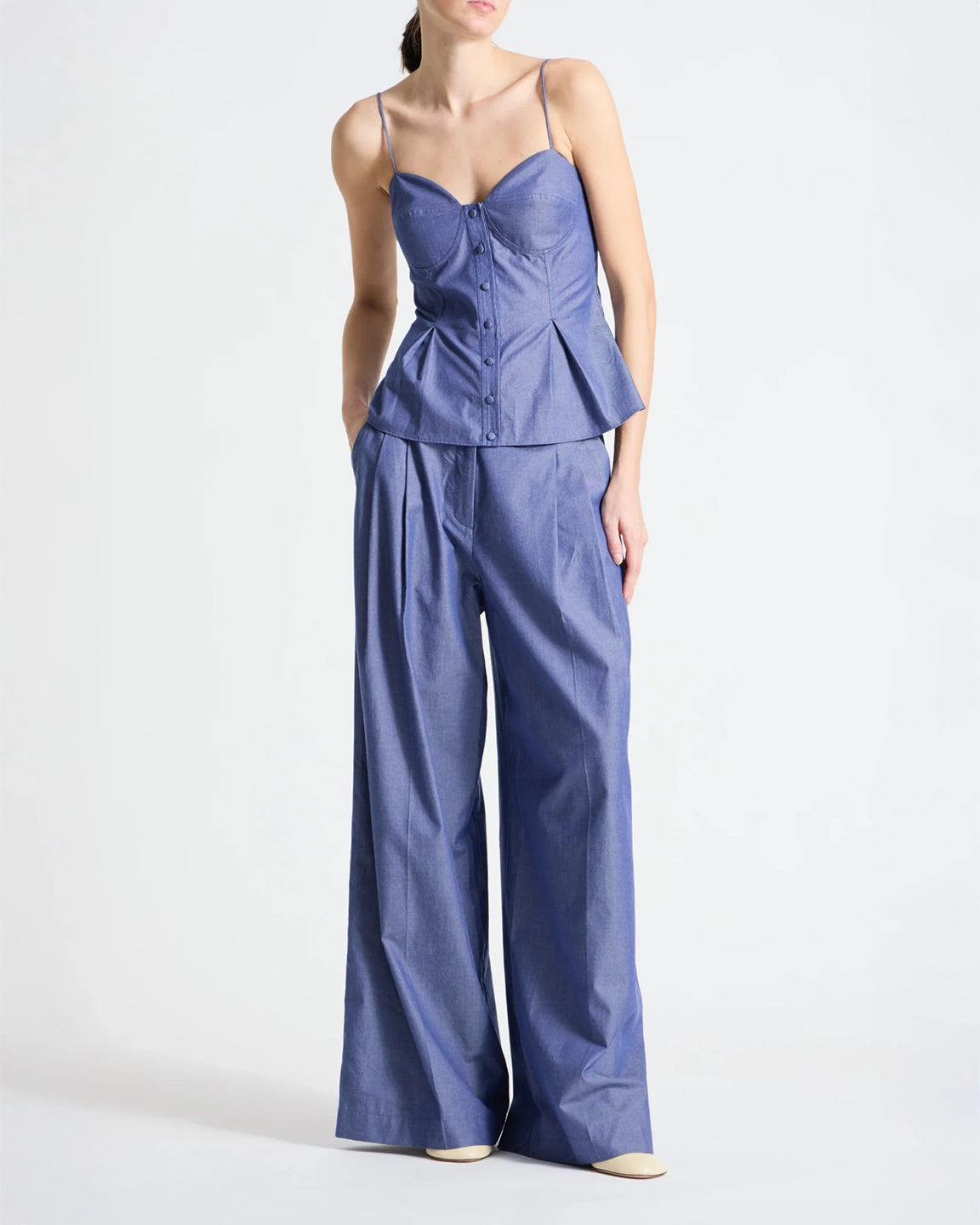 Saint Art Chaya Blouse in Chambray