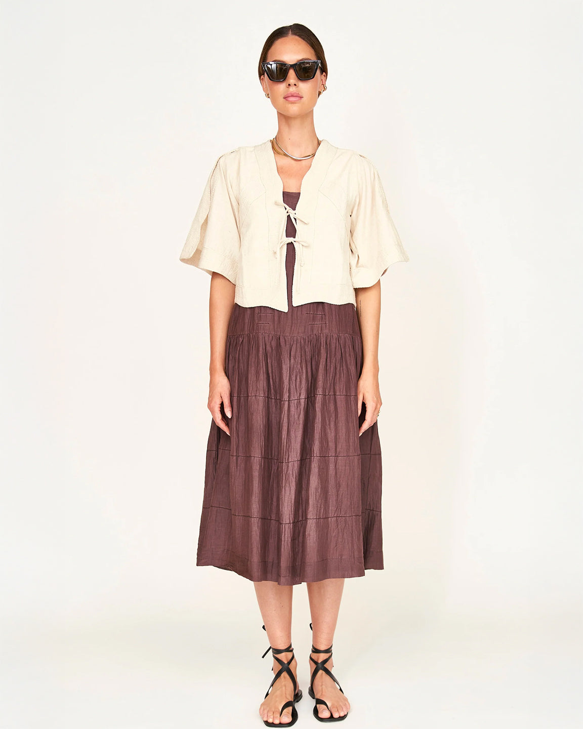 Mirth Seychelles Top In Oat Fossil