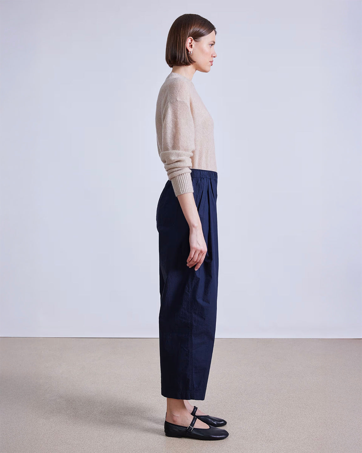 Apiece Apart Spa Pleat Pant in Navy