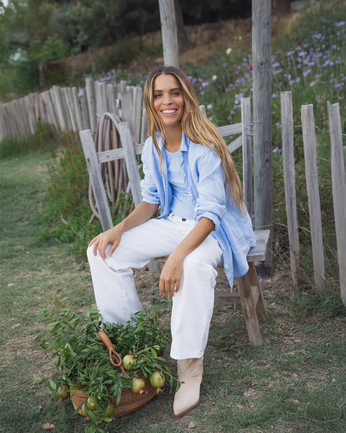 velvet by Graham and Spencer x Cleo Wade Sisi Shirt in Chambray