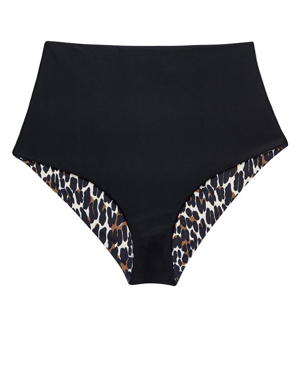 The Great. The Reversible Mid Rise Brief In Leopard & Black