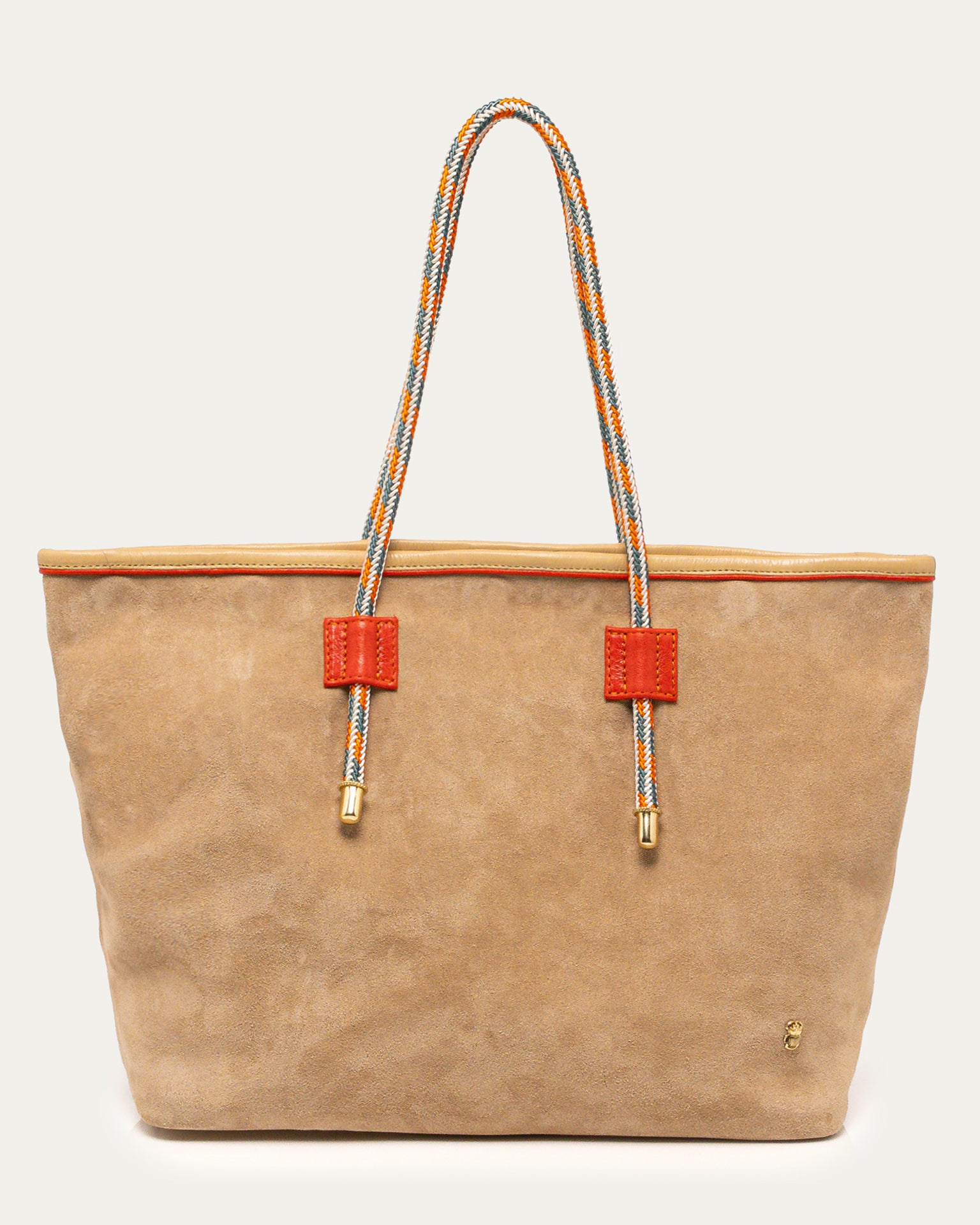Claris Virot Marny Tote Bag in Off White Suede
