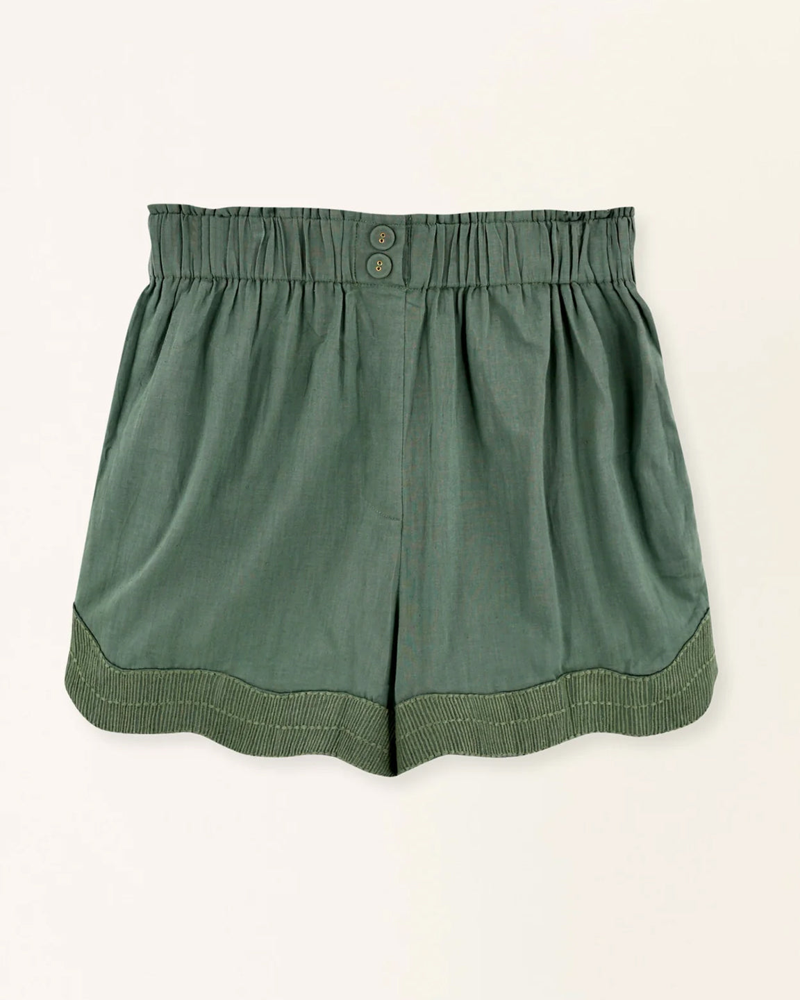 Mirth Track Short In Verde Fossil