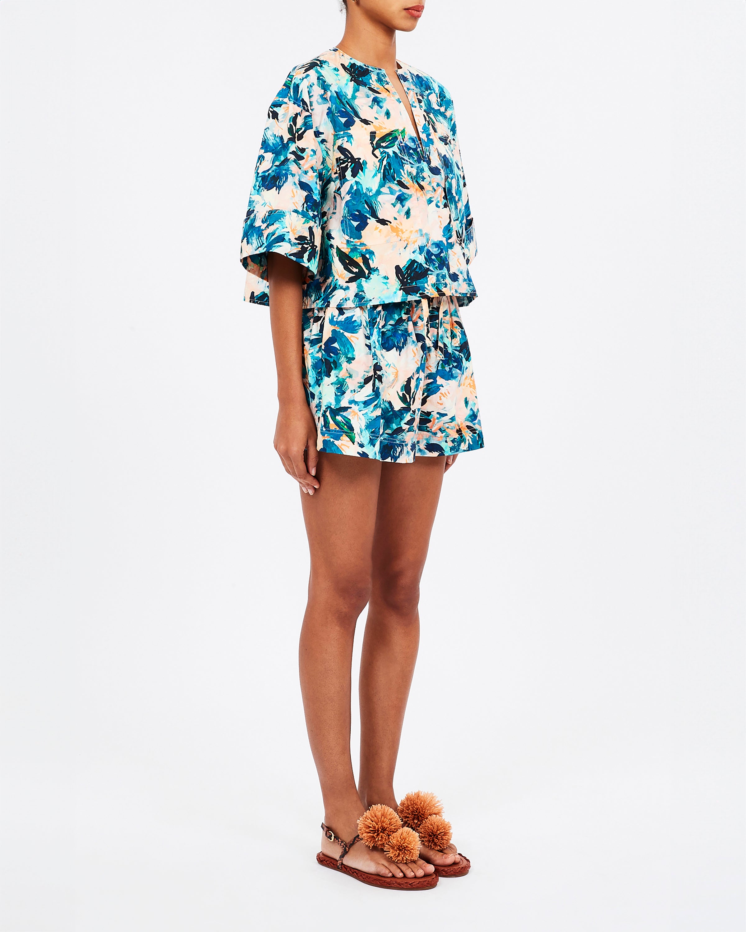 Ulla Johnson Suri Blouse in Delphinium