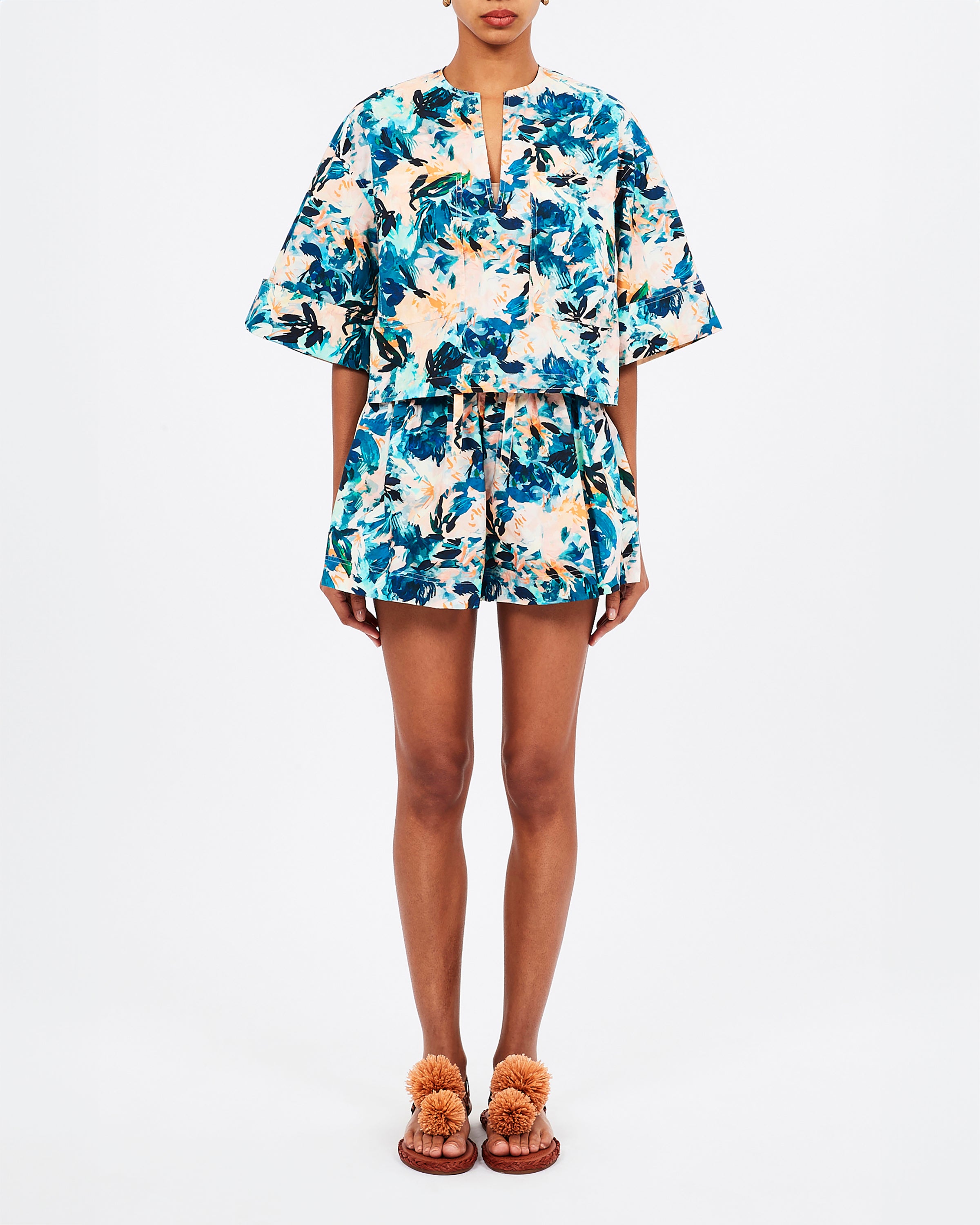 Ulla Johnson Suri Blouse in Delphinium