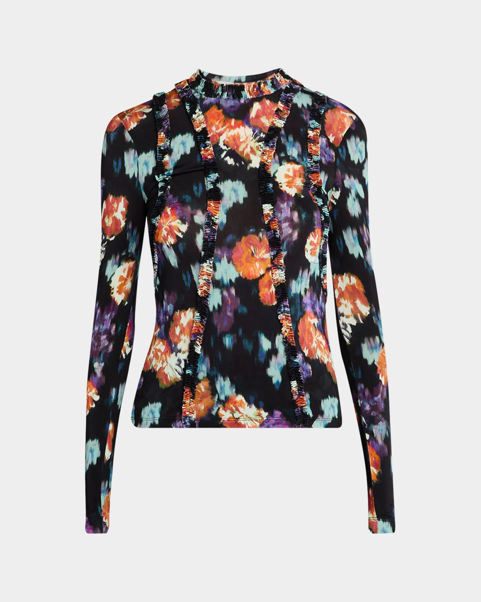 Ulla Johnson Clover Long Sleeve Jersey Top in Nocturne