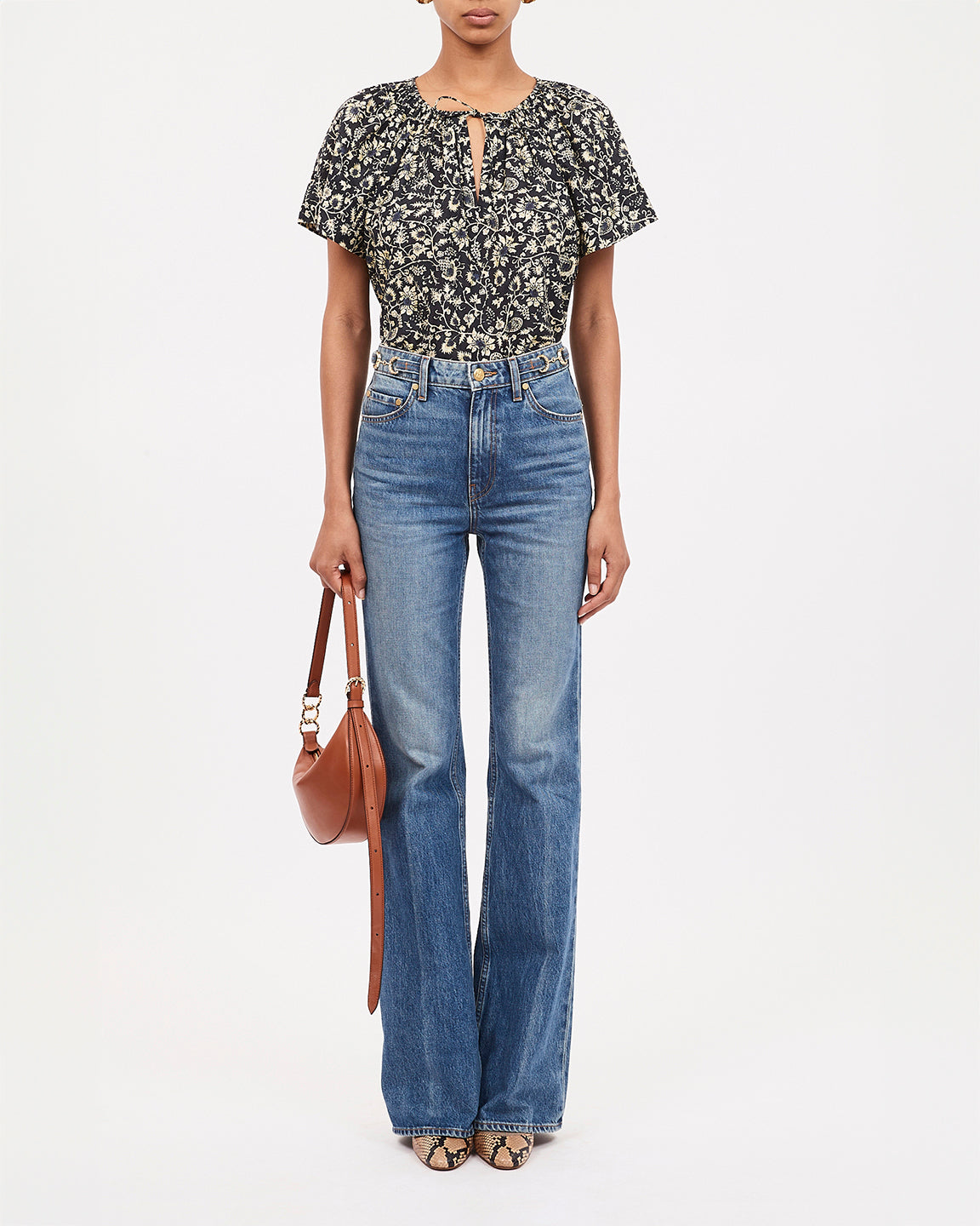 Ulla Johnson Sena Top in Raven