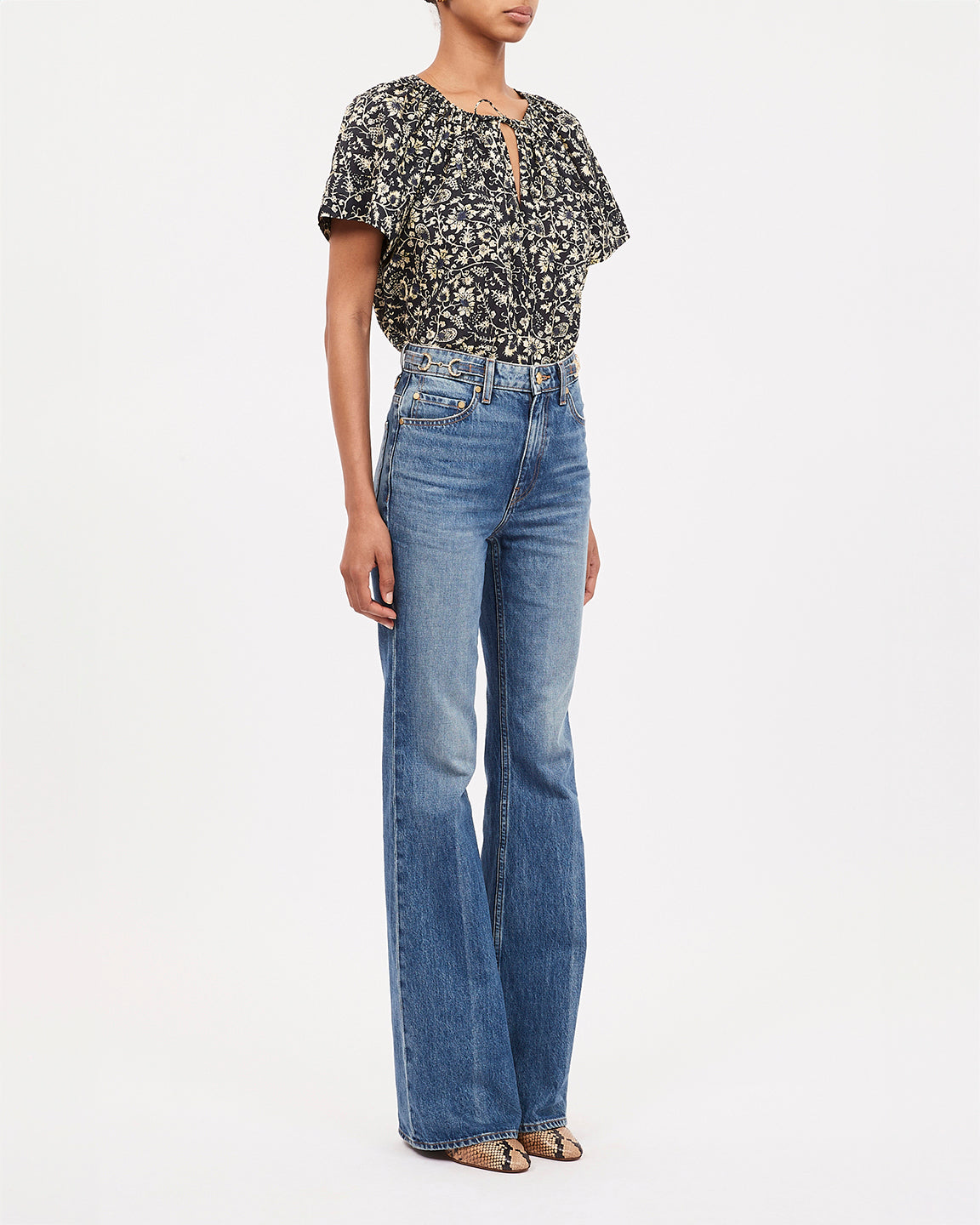 Ulla Johnson Sena Top in Raven