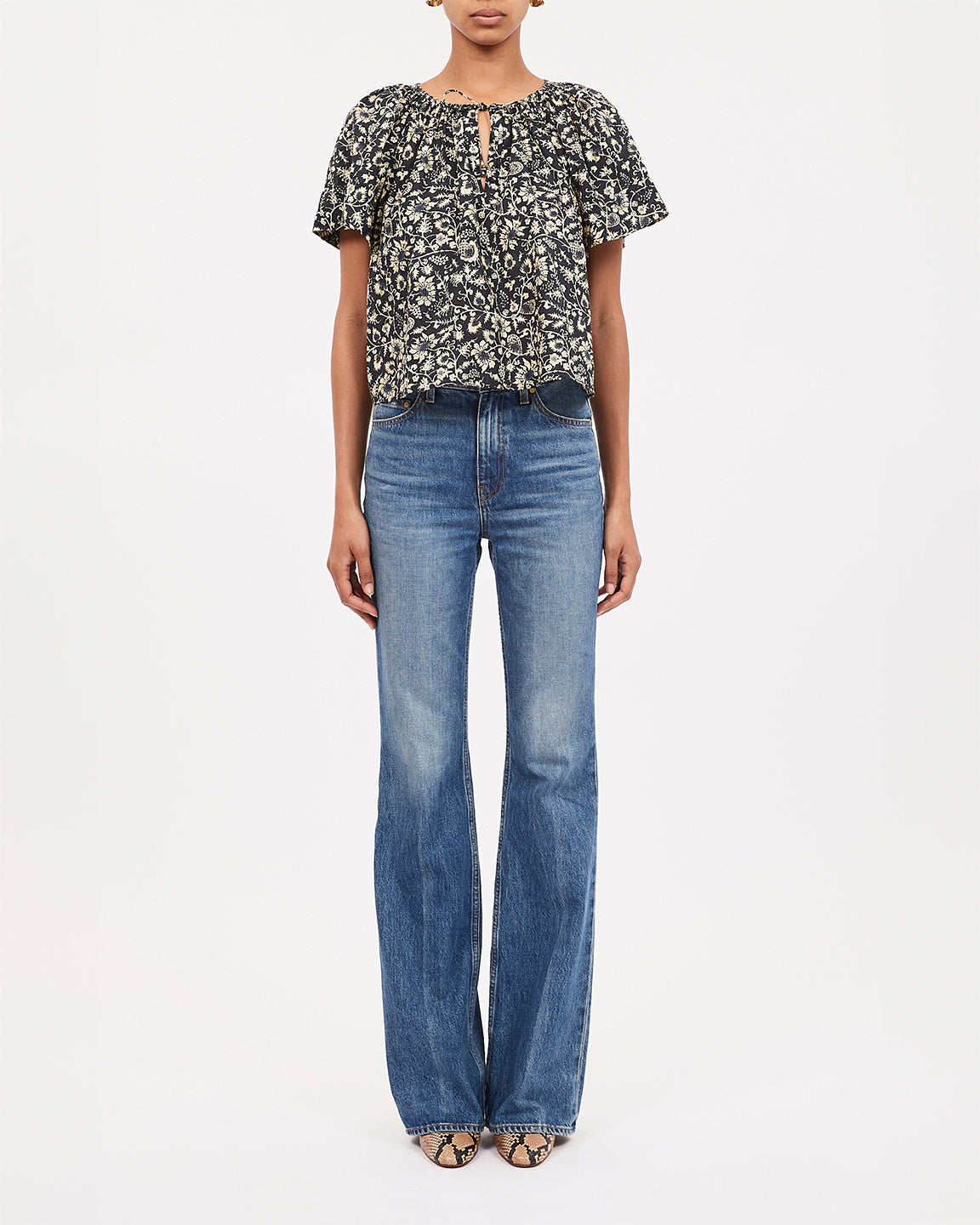 Ulla Johnson Sena Top in Raven