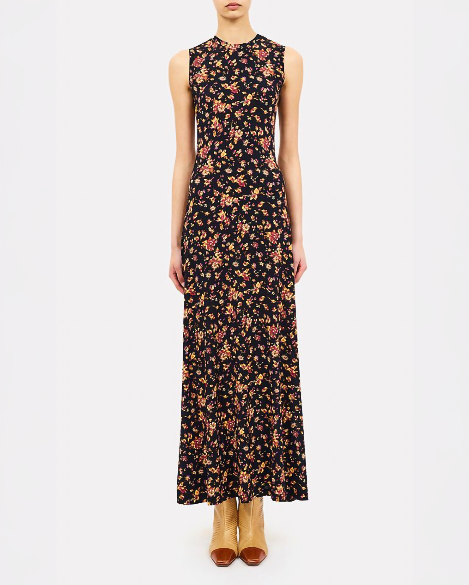 Ulla Johnson Orla Sleeveless Jersey Dress in Twilight Paisley or Noir Floral