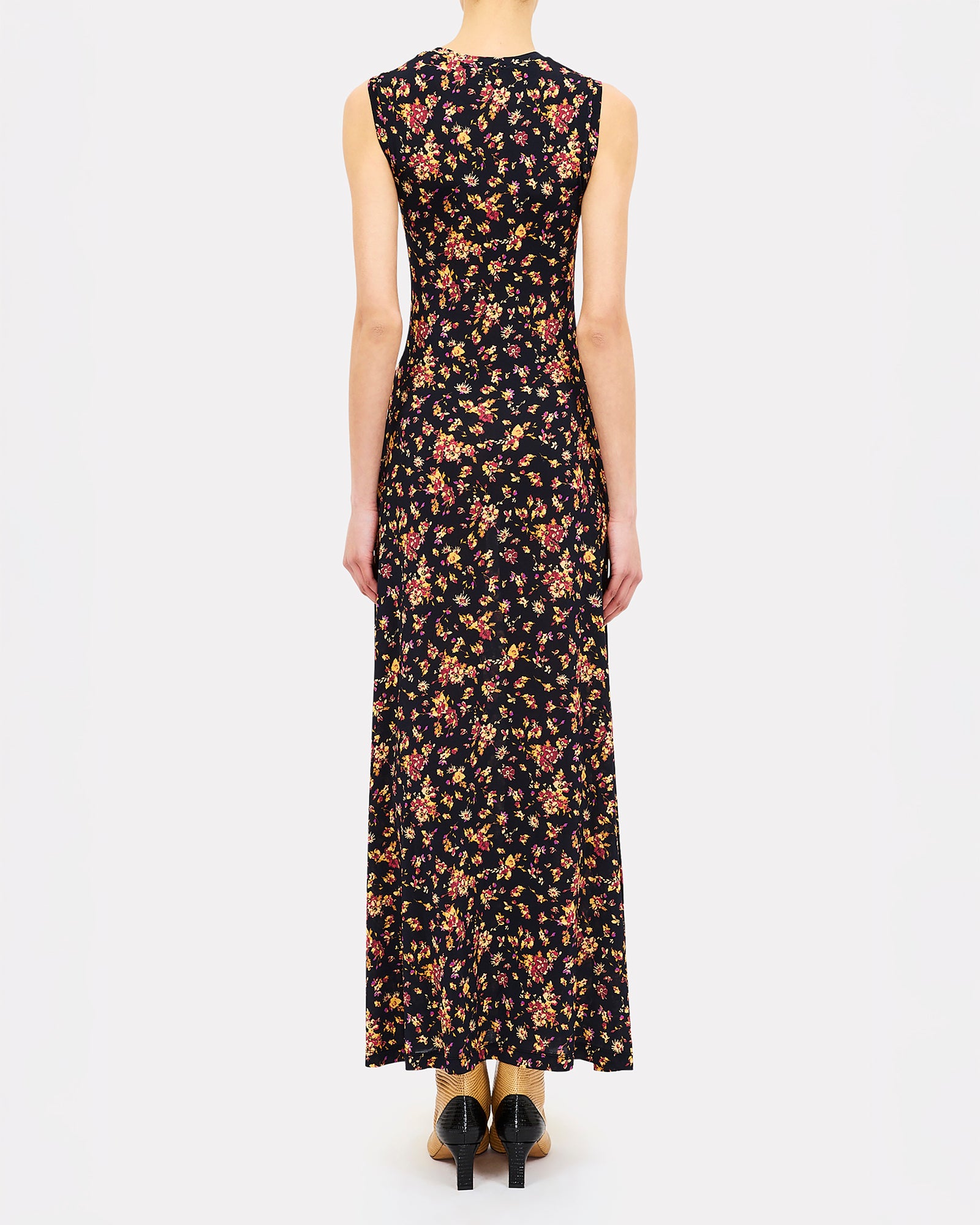 Ulla Johnson Orla Sleeveless Jersey Dress in Twilight Paisley or Noir Floral