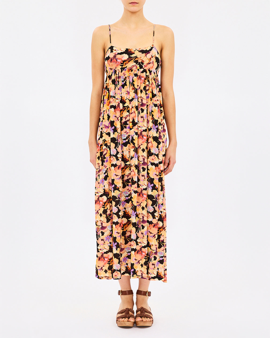 Ulla Johnson Hayes Sleeveless Jersey Dress in Night Bloom