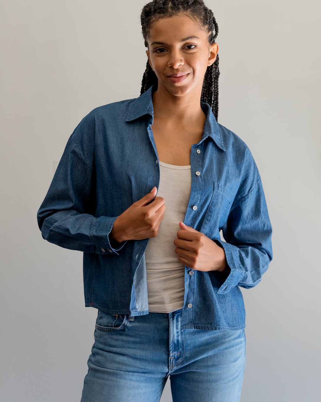 Xirena Dion Shirt in Blue Rinse