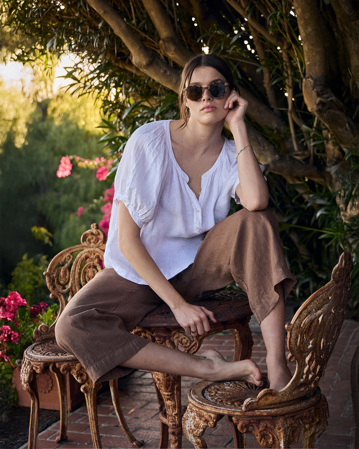 velvet by Graham and Spencer Lola Pants in Bark